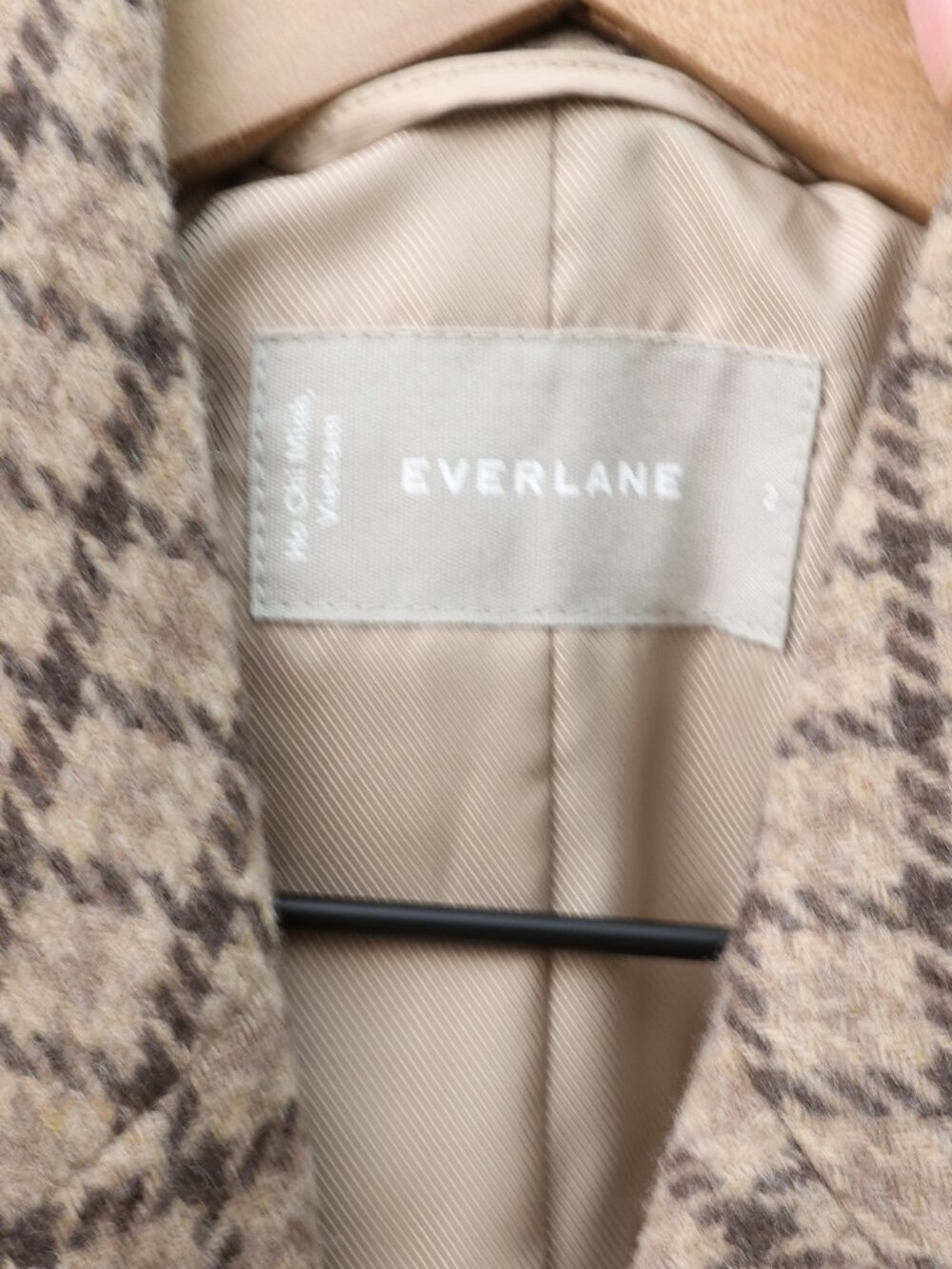 Everlane ReWool Double-Breasted Blazer Brown Size 2 - Picture 4 of 4